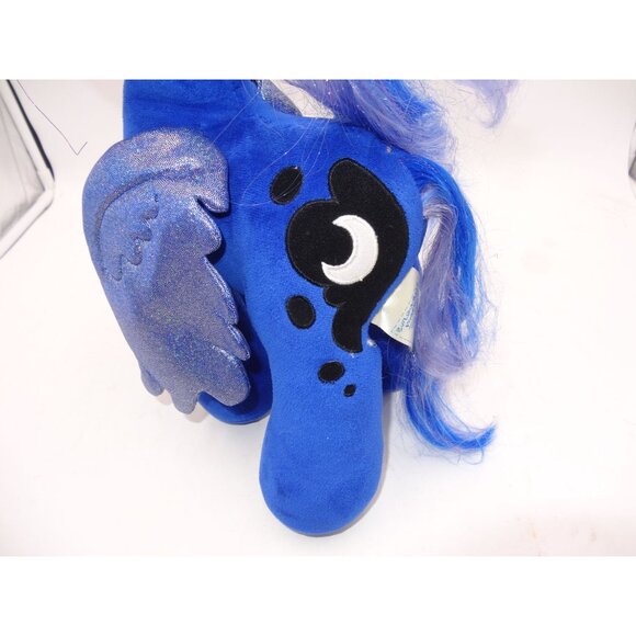 My Little Pony Princess Luna Plush Build-A-Bear Workshop Blue Glitter Wings & Ho - Picture 7 of 8